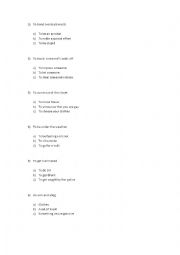 English Worksheet: Idioms game