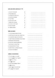 English Worksheet: TO BE WORKSHEET in the present