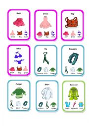 English Worksheet: Quartet Clothes 1