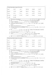 English Worksheet: Guess the code!