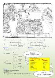 English Worksheet: at the shop - Is there any...?