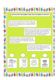 English Worksheet: MONSTERS