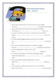 English Worksheet: KEY WORD SENTECE TRANSFORMATION. PREPOSITIONS AND PHRASALS