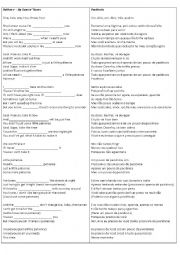 English Worksheet: Patience  - Guns N Roses