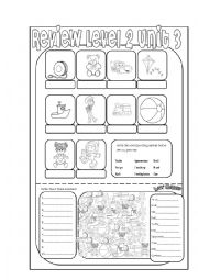 English Worksheet: Toys and Numbers