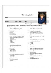 English Worksheet: The Iron Lady