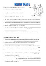 Modal verbs in present, past or future