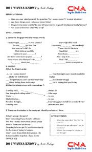 English Worksheet: Do I wanna know - Arctic Monkeys