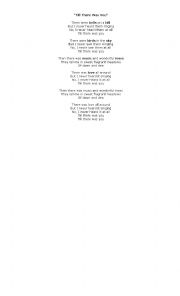 Till there was you. Song worksheet
