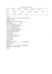 English Worksheet: Listening Activity Let me love you by Justin Bieber
