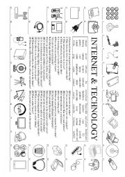 English Worksheet: Internet & Technology