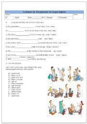 English Worksheet: English activities simple present 