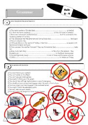 English Worksheet: Tourism Student Test
