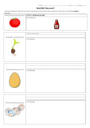 English Worksheet: Future Drawing