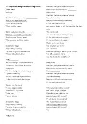 English Worksheet: Pretty hurts (song)