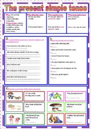 English Worksheet: the present simple 