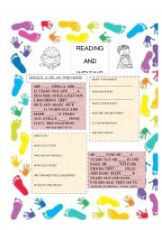 English Worksheet: VERB TO BE