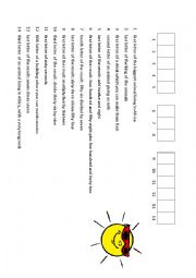 English Worksheet: Enjoy the summer