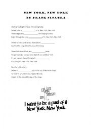 English Worksheet: New York City - Frank Sinatra + Empire State of Mind