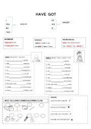 English Worksheet: Have got