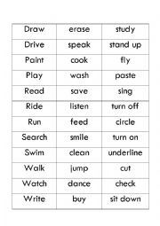 verbs game