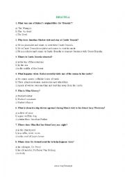 English Worksheet: Dracula