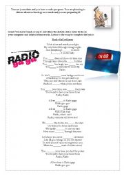 English Worksheet: Radio Gaga