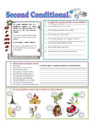 English Worksheet: SECOND CONDITIONAL