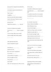 English Worksheet: Common People Song