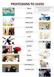 PROFESSIONS AND JOBS TO GUESS