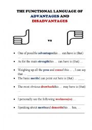 THE FUNCTIONAL LANGUAGE OF ADVANTAGES AND DISADVANTAGES