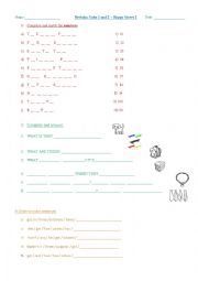 English Worksheet: Revision Units 1 and 2 Happy Street 2