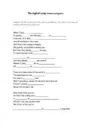 English Worksheet: The logical song