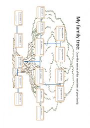 English Worksheet: The Family Tree