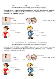 English Worksheet: Possessive pronouns