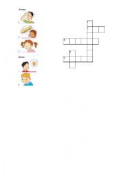 English Worksheet: Feelings. Crossword