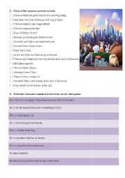 English Worksheet: The Secret Life of Pets - Movie Activity - Part II