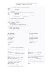 English Worksheet: Locked Away by Adam Levine. Song to learn conditional sentences