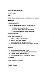 English Worksheet: animals