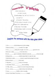 English Worksheet: Present simple