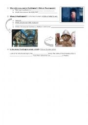 English Worksheet: Visit London with Paddington (III)