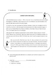 English Worksheet: Jafet Soto 