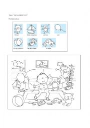 English Worksheet: my favourite toys