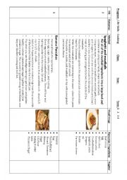 English Worksheet: Life Skills - Cooking Program