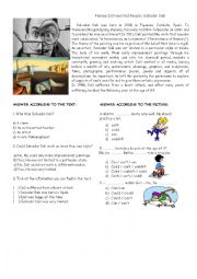 English Worksheet: Can or could - Reading comprehension