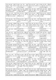 English Worksheet: HAVE YOU EVER... GAME