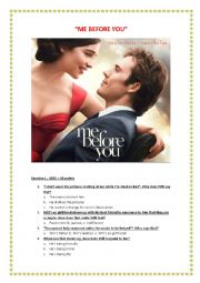 English Worksheet: Me Before You