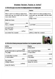 English Worksheet: Passive and Present Perfect Exercises
