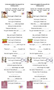 English Exercises You Ve Got A Friend In Me