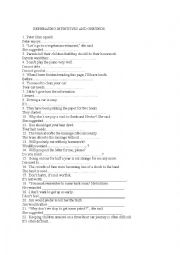 English Worksheet: gerund-infinitive rephrasing